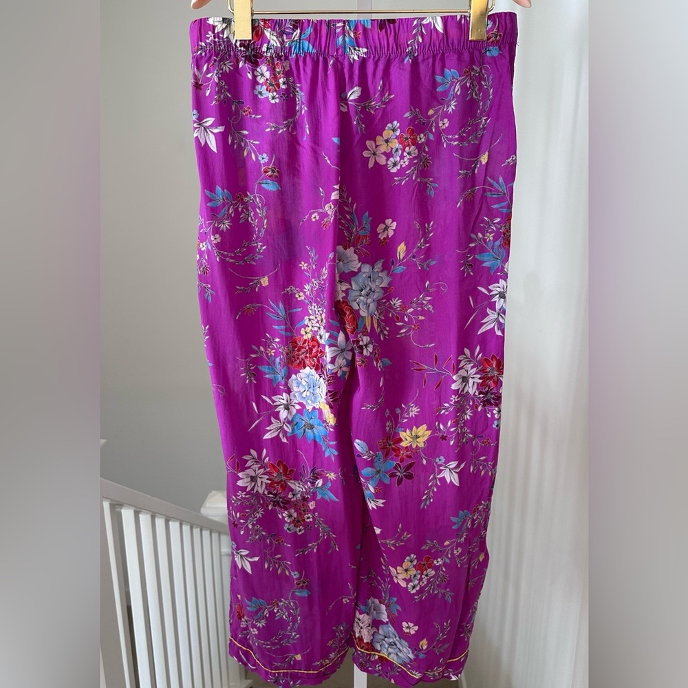 Gilligan OMalley SET of 2 floral pajama lounge pants size medium like new - Picture 4 of 13